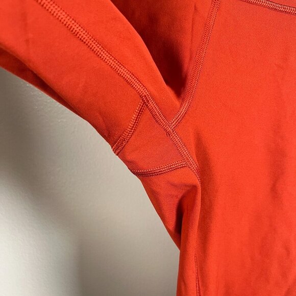 Lululemon Athletic Leggings Size 6 Orange Yoga Workout Gym Active Athleisure - Picture 5 of 7
